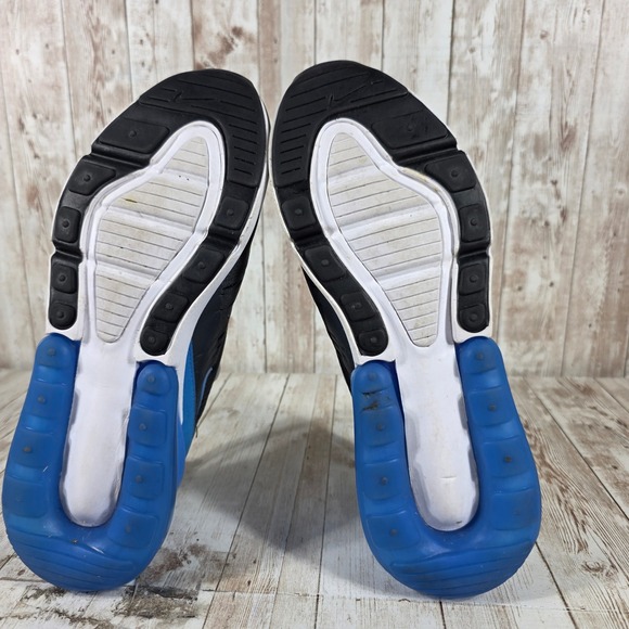 Nike Air Max 270 Black Photo Blue White Sneakers 943345-034 Womens 7.5 Youth 6Y - Picture 7 of 8
